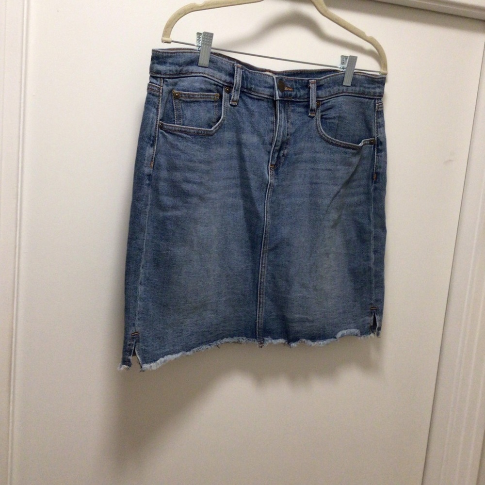 Womens Loft Jean Skirt